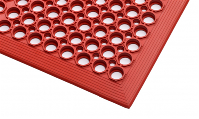 AAG Red hollow mat with large drainage holes 1520x910x12 mm
